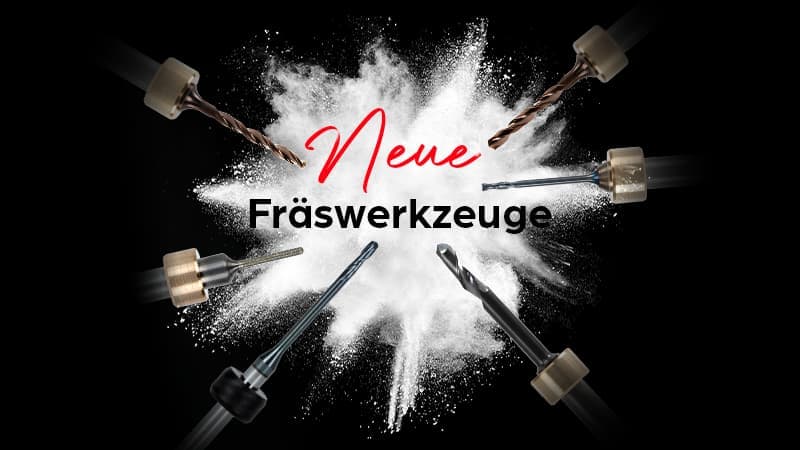 Collage neuer Fräswerkzeuge